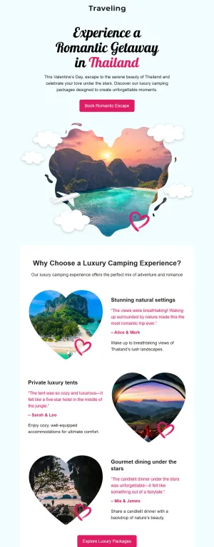St. Valentine's Day template for the Hotels and Inns industry
