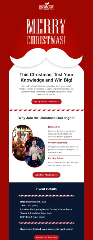 Christmas template for the Event industry