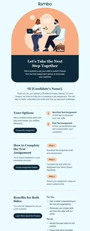 Follow-up email template for the HR agency indus