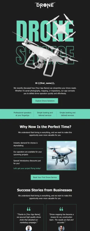 Follow-up email template for the SaaS industry