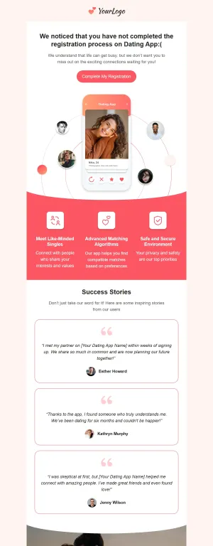 Abandoned cart template for the SaaS industry