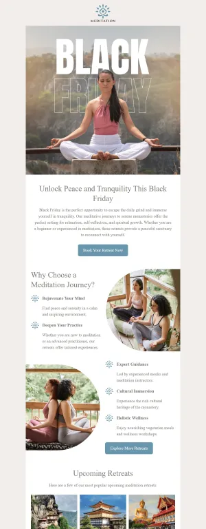 Black friday template for the Travel and Adventure industry