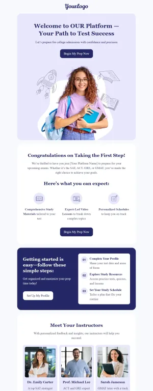 Onboarding template for the Education industry