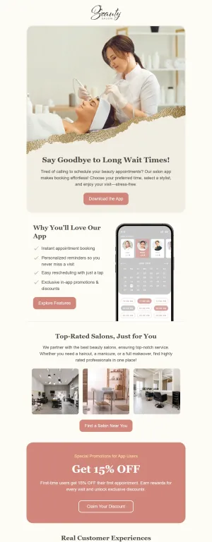 Promotion template for the Beauty Salons and Barbershops industry 