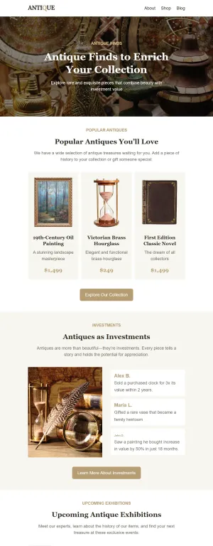Promotional template for the E-commerce industry