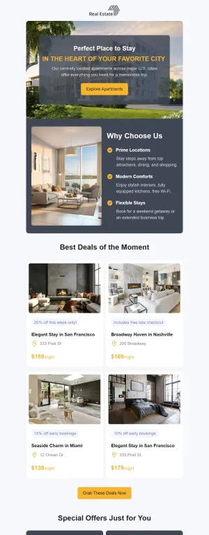 Promotional template for the Hotel and Inn industry