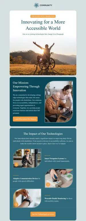 Nonprofit newsletter template