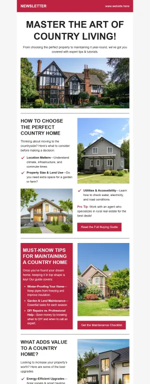 Real Estate newsletter template