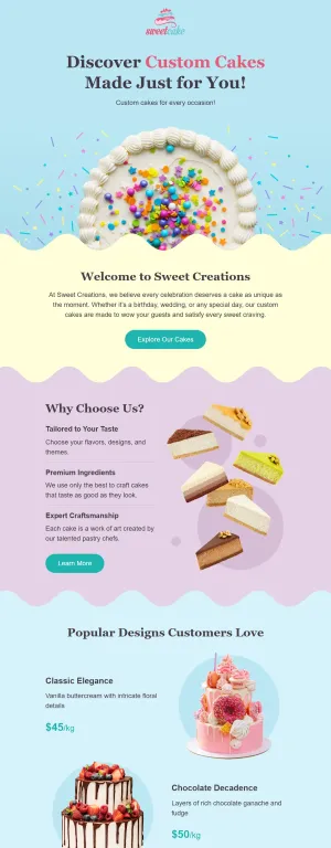 Restaurants & food delivery newsletter template