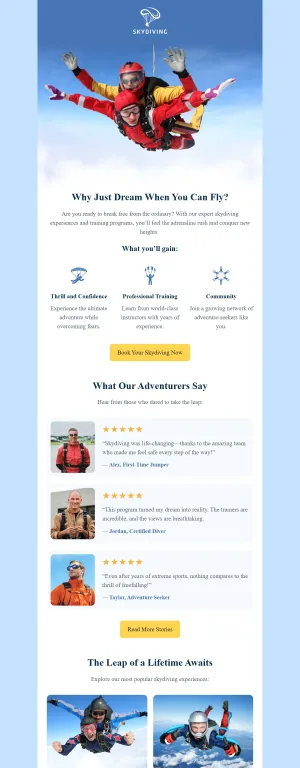 Travel newsletter template