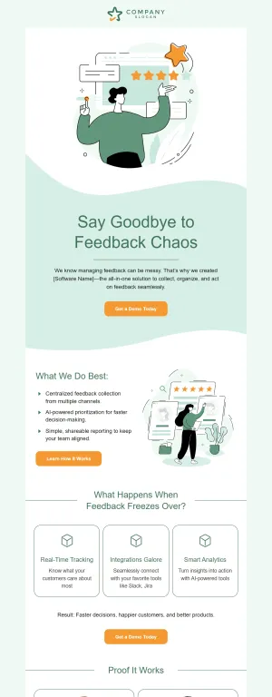 Cold email template for the SaaS industry