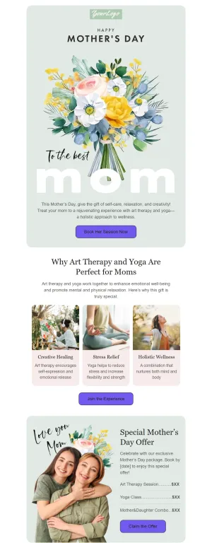 Mother’s Day template for the Healthcare industry