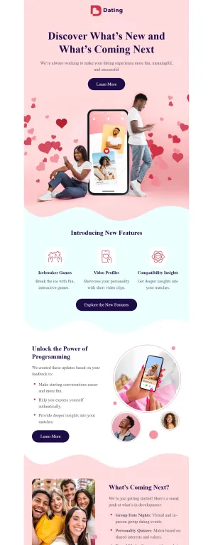 Product feature announcement template for the SaaS industry