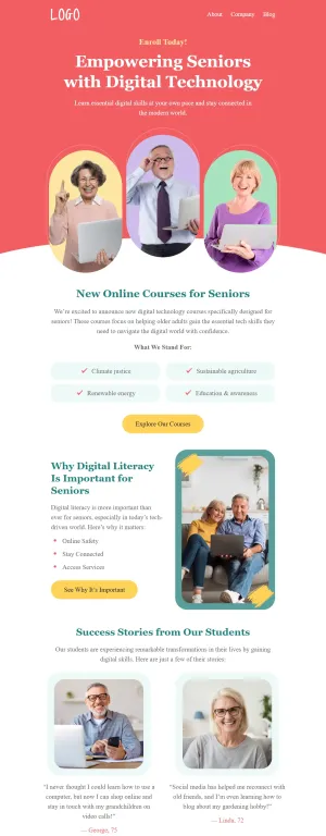 Education newsletter template