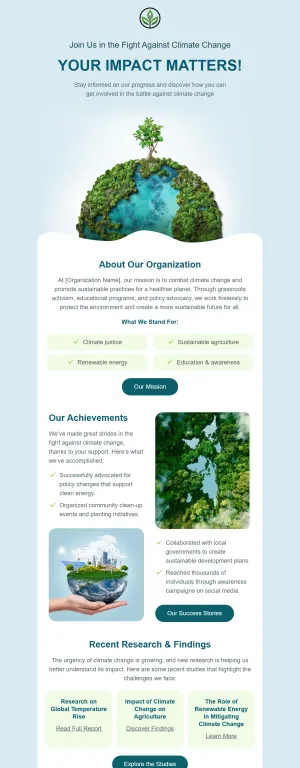 Nonprofit newsletter template