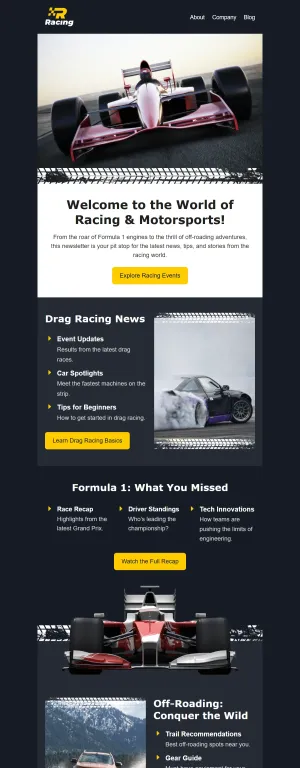 Automotive newsletter template