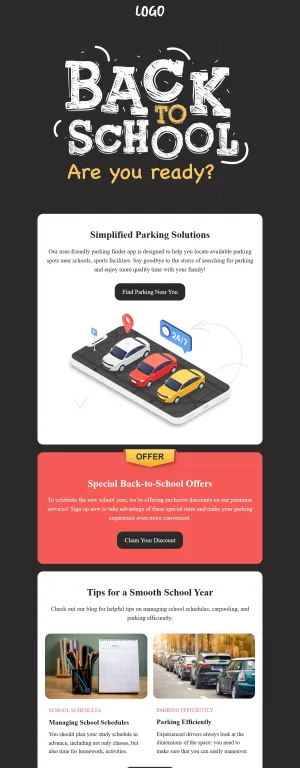 Back to school template for the SaaS industry