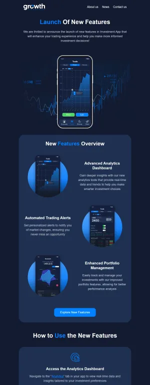 Product feature announcement template for the SaaS industry
